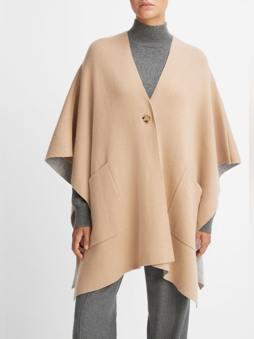 Vince Wool and Cashmere Double-Face Cape